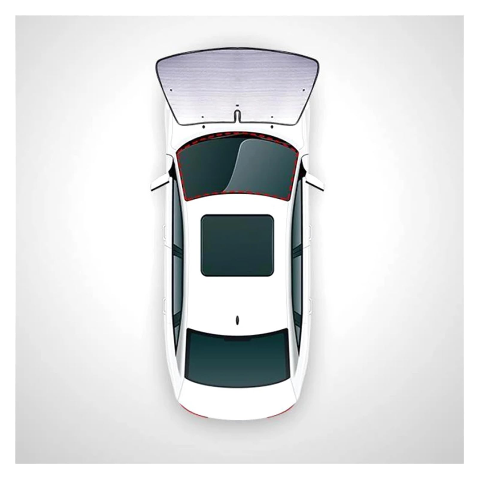 Sonnenblende Für BYD Für Seal 2023 2024 Auto-Sonnenschutz Sonnenschutzvisier Frontscheibenabdeckung Schutz Vor UV-Schutz Vorhang Privatsphäre Zubehör(Front 1piece) von URAGER
