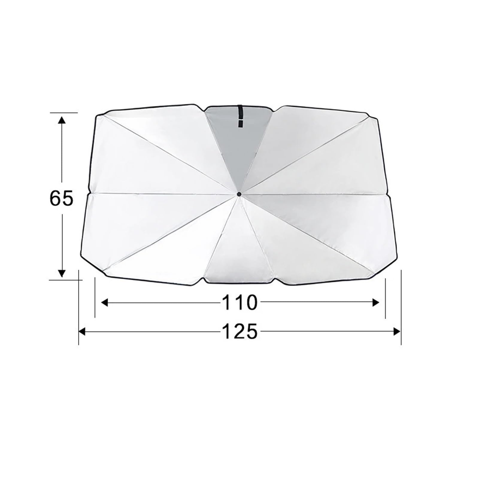 Sonnenblende Für FIAT 124 Für Spider 500 500C 500L 500X Für Brava Für Albea Für Bravo Für Doblo Für Ducato Auto Windschutzscheibe Sonnenschutz Regenschirm(65cm x 125cm) von URAGER