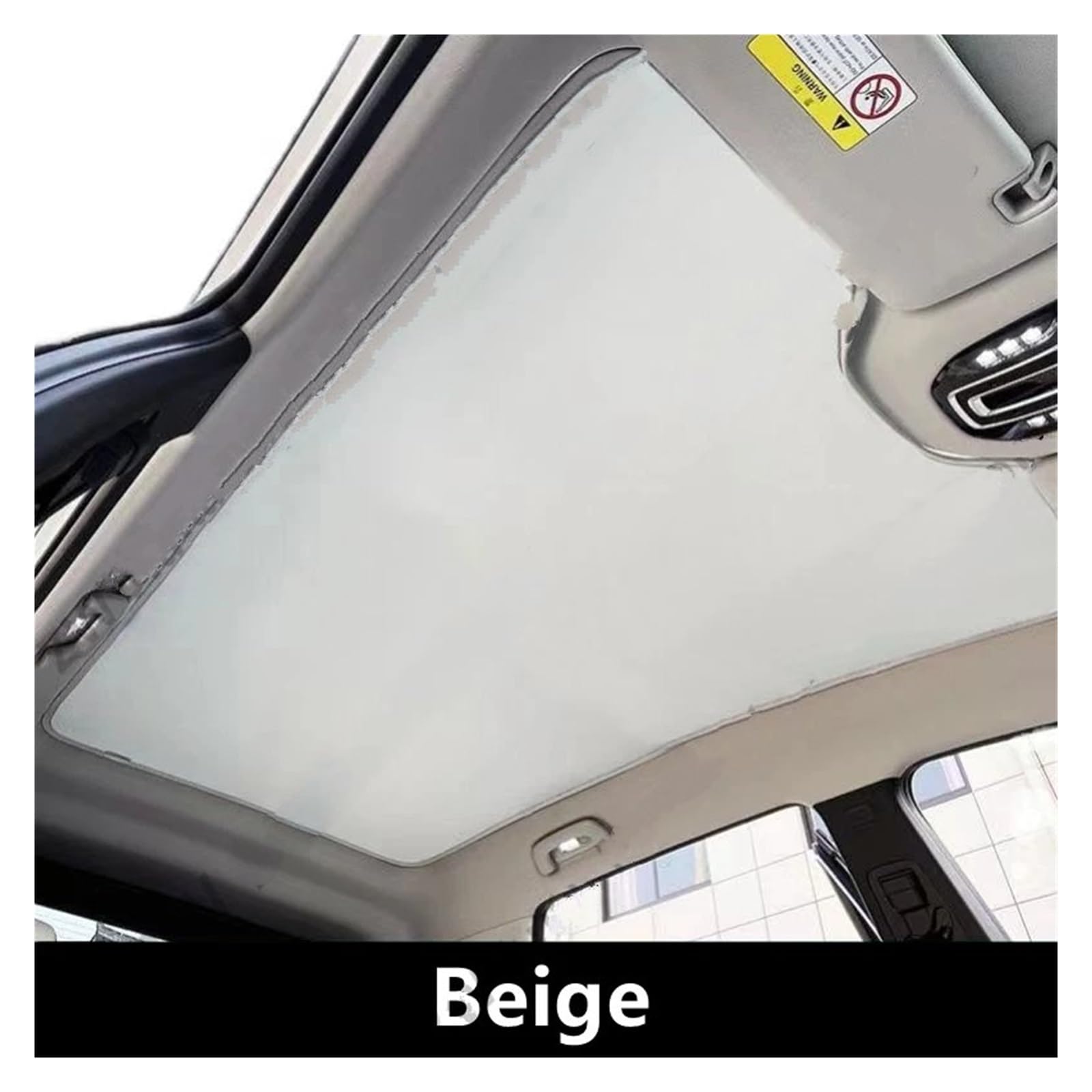 Sonnenblende Für POLESTAR 2 2020 2021 2022 2023-2025 Panorama-Schiebedach-Sonnenschutz Auto-Innenraum-Wärmedämmung Und Sonnenschutz-Zubehör(Beige) von URAGER