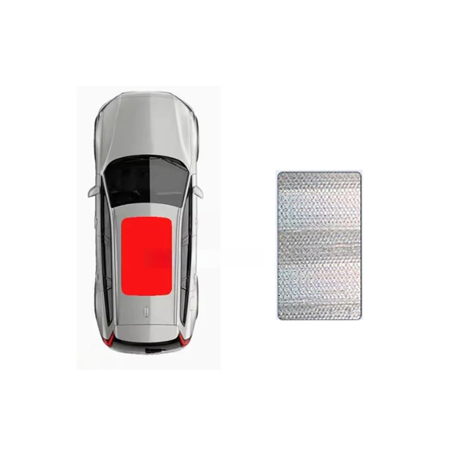 Sonnenblende Für Peugeot 308 S T9 2013 2014 2015 2016-2019 2020 2021 MK2 Panorama-Windschutzscheiben-Sonnenschutz Auto-Schiebedach-Sonnenschutz Anti-Ultraviolett(Silber) von URAGER