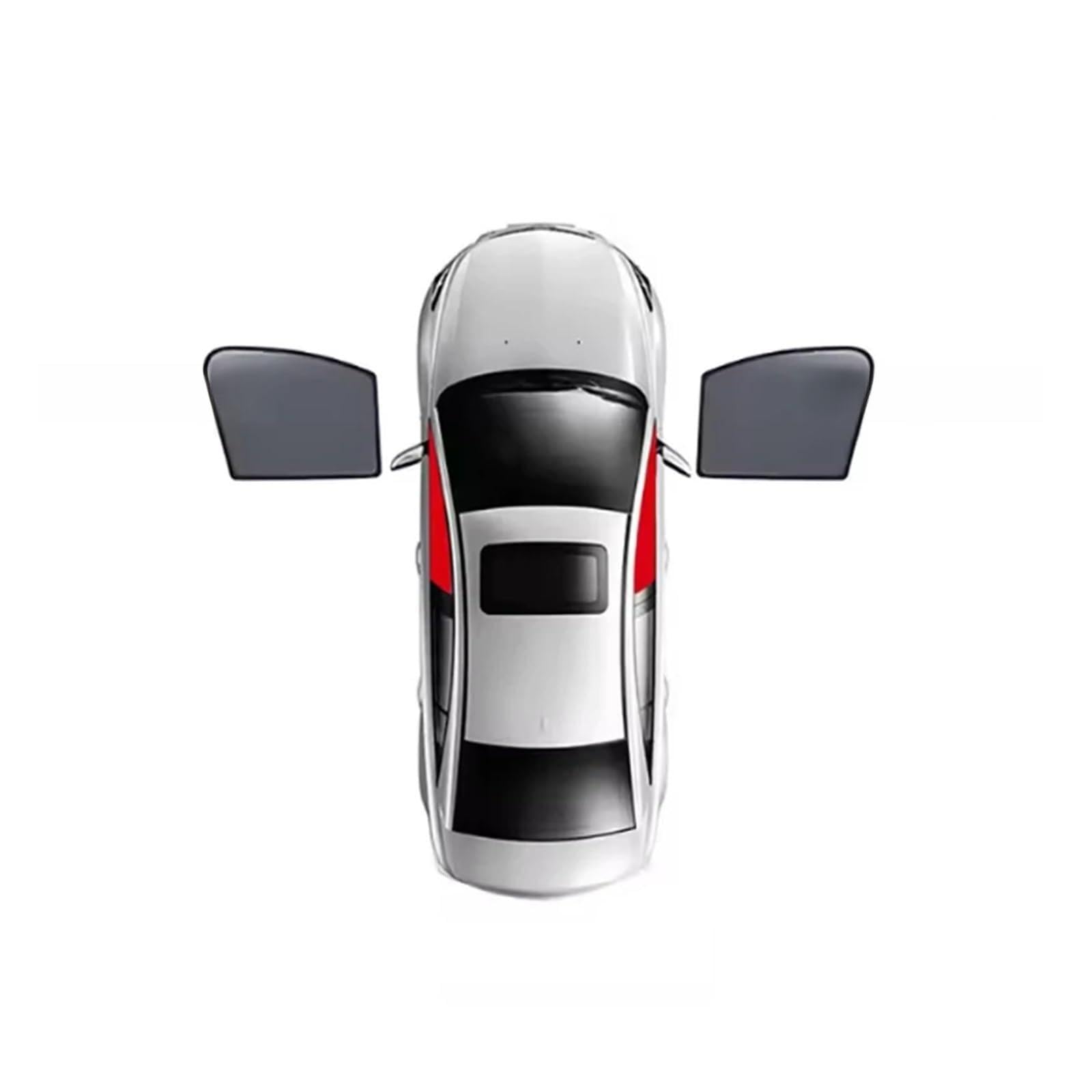 Sonnenblende Für Toyota Für Prius 60 2025 2024 2023 2022 Autofenster Sonnenschutz Autozubehör Schild Rückseite Fenster Vorhang Sonnenschutz Visier(2*Front Window) von URAGER