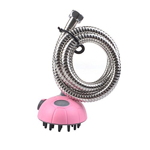 Haustier Duschkopf für Hunde Katzen, URAQT Multifunktionale Hunde Dusche Badewanne Massage Handbrause Bürste mit Edelstahlschlauch für Innen oder im Freien, Rosa Haustier Duschkopf für Hunde Katzen, URAQT Multifunktionale Hunde Dusche Badewanne Massage Handbrause Bürste mit Edelstahlschlauch für Innen oder im Freien, Rosa von URAQT