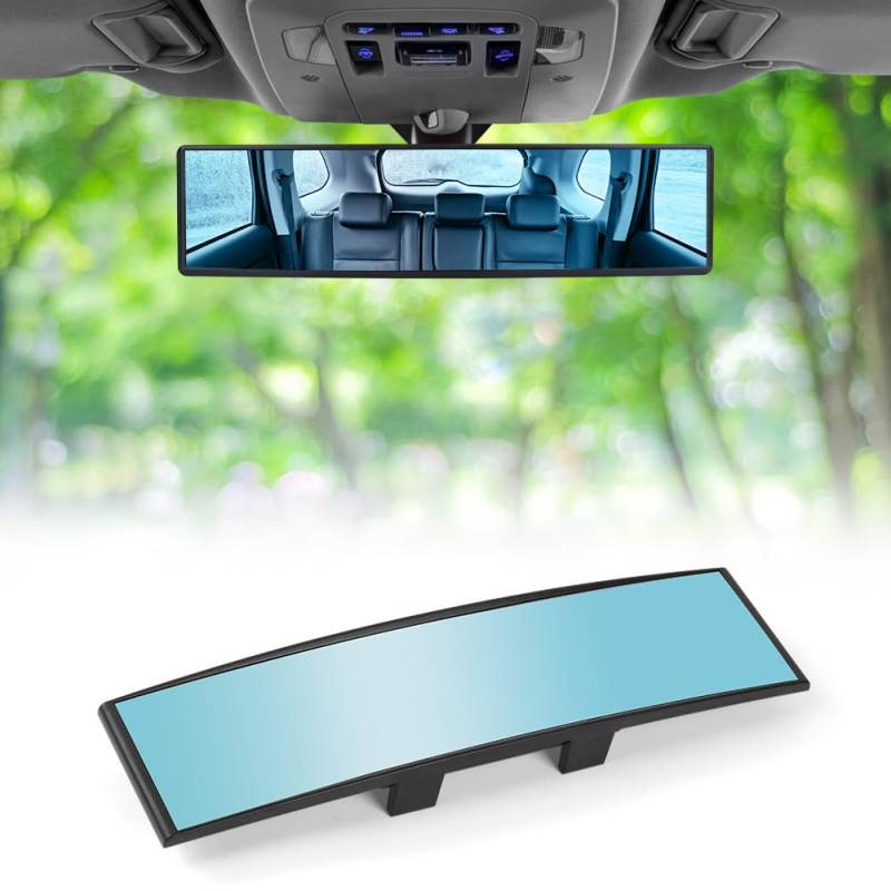 URAQT Auto Rückspiegel,310 mm x 85 mm Universal Innenspiegel Panorama Blendschutz Innen Rueckspiegel Große Vision Weitwinkel Panorama Hohe KlarheitAuto Spiegel für SUV CRV Vans Trucks von URAQT