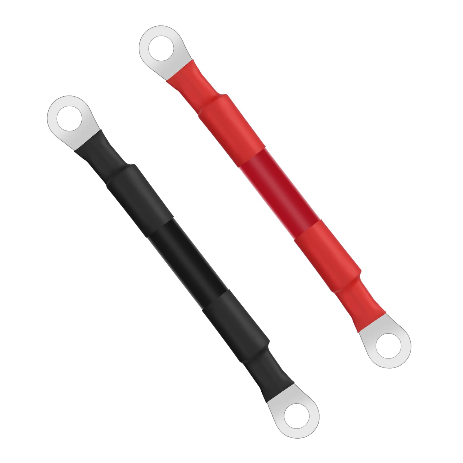 URAQT Batteriekabel, 2 Stück 15CM 35mm² 2AWG Starthilfekabel Auto 12V Batterie Kabel Rot Schwarz Kupferkabel mit M10 Ringklemmen Kupferdraht für Auto KFZ LKW Motorrad Solar Wohnmobil Marine Massekabel URAQT Batteriekabel, 2 Stück 15CM 35mm² 2AWG Starthilfekabel Auto 12V Batterie Kabel Rot Schwarz Kupferkabel mit M10 Ringklemmen Kupferdraht für Auto KFZ LKW Motorrad Solar Wohnmobil Marine Massekabel von URAQT
