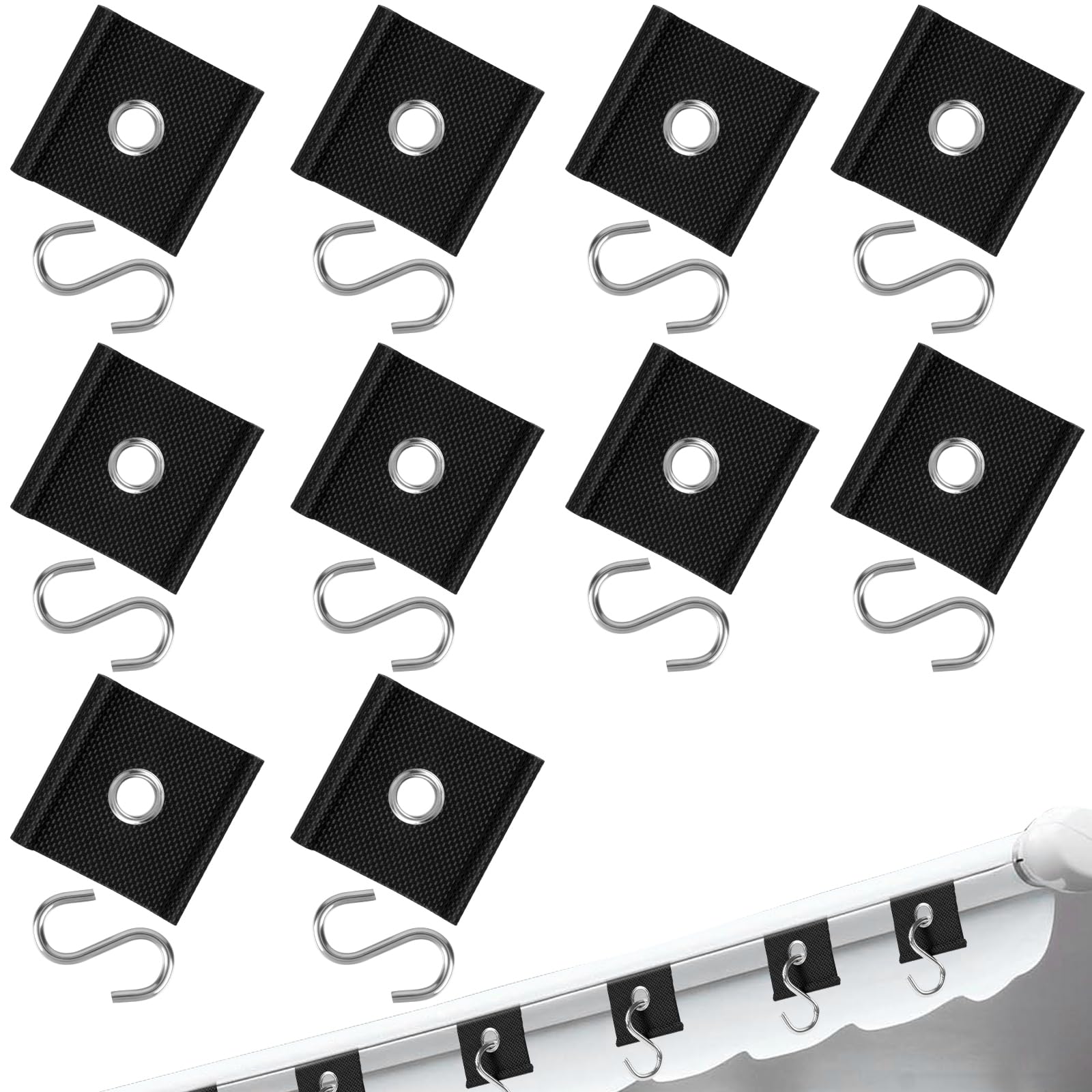 URAQT Kederleiste Haken, 10 Stück Kederöse für 5/6 mm 7/8 mm Kederschiene RV Markisenhaken Camping S Haken Zubehör Haken Set Zubehör Aufhänger für Wohnmobil Wohnwagen Innen und Außendekoration URAQT Kederleiste Haken, 10 Stück Kederöse für 5/6 mm 7/8 mm Kederschiene RV Markisenhaken Camping S Haken Zubehör Haken Set Zubehör Aufhänger für Wohnmobil Wohnwagen Innen und Außendekoration von URAQT