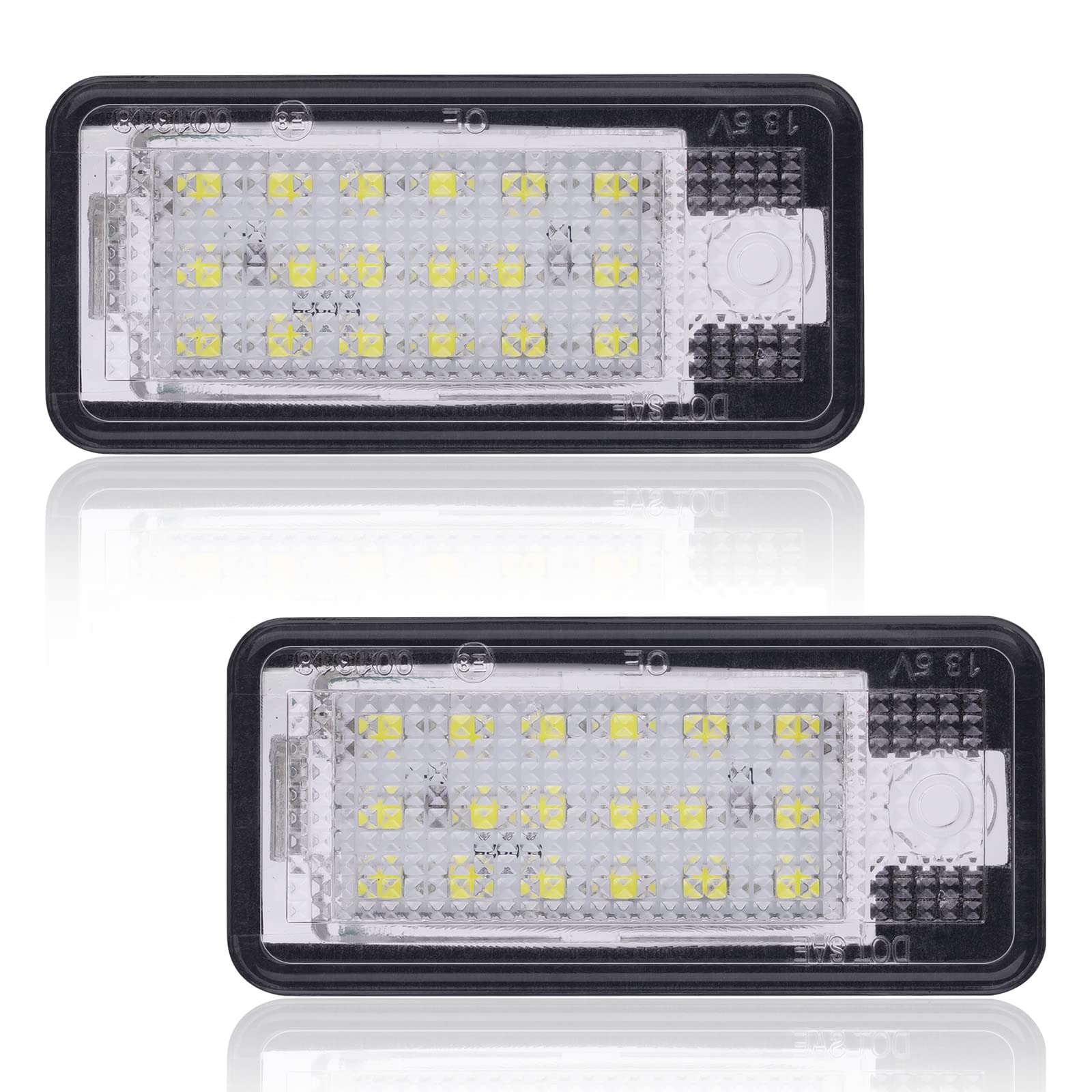 URAQT LED Kennzeichenbeleuchtung, 2 x 6500K Kennzeichenleuchte 400 Lumen Heckleuchte Weiß Nummernschild Licht Birne 12V Eingebauter Canbus Fehlerfrei für A-ud A3 S3 A4 S4 A5 A6 S6 A8 S8 Q7 RS4 URAQT LED Kennzeichenbeleuchtung, 2 x 6500K Kennzeichenleuchte 400 Lumen Heckleuchte Weiß Nummernschild Licht Birne 12V Eingebauter Canbus Fehlerfrei für A-ud A3 S3 A4 S4 A5 A6 S6 A8 S8 Q7 RS4 von URAQT