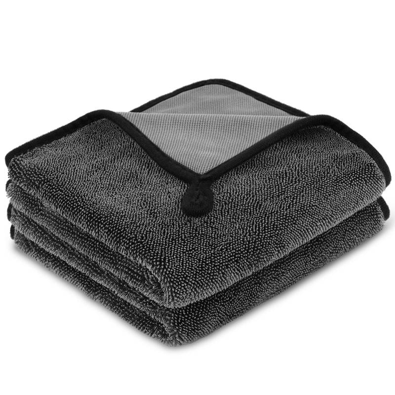 URAQT Shiny Trockentuch, 2 Stück Fast Dry Trockentuch für Die Dusche Auto Trockentuc Mikrofasertücher Shiny Bath Extrem Saugfähig Duschkabinen Tuch für Duschkabinen Auto Und Motorrad Pflege 40x40cm von URAQT