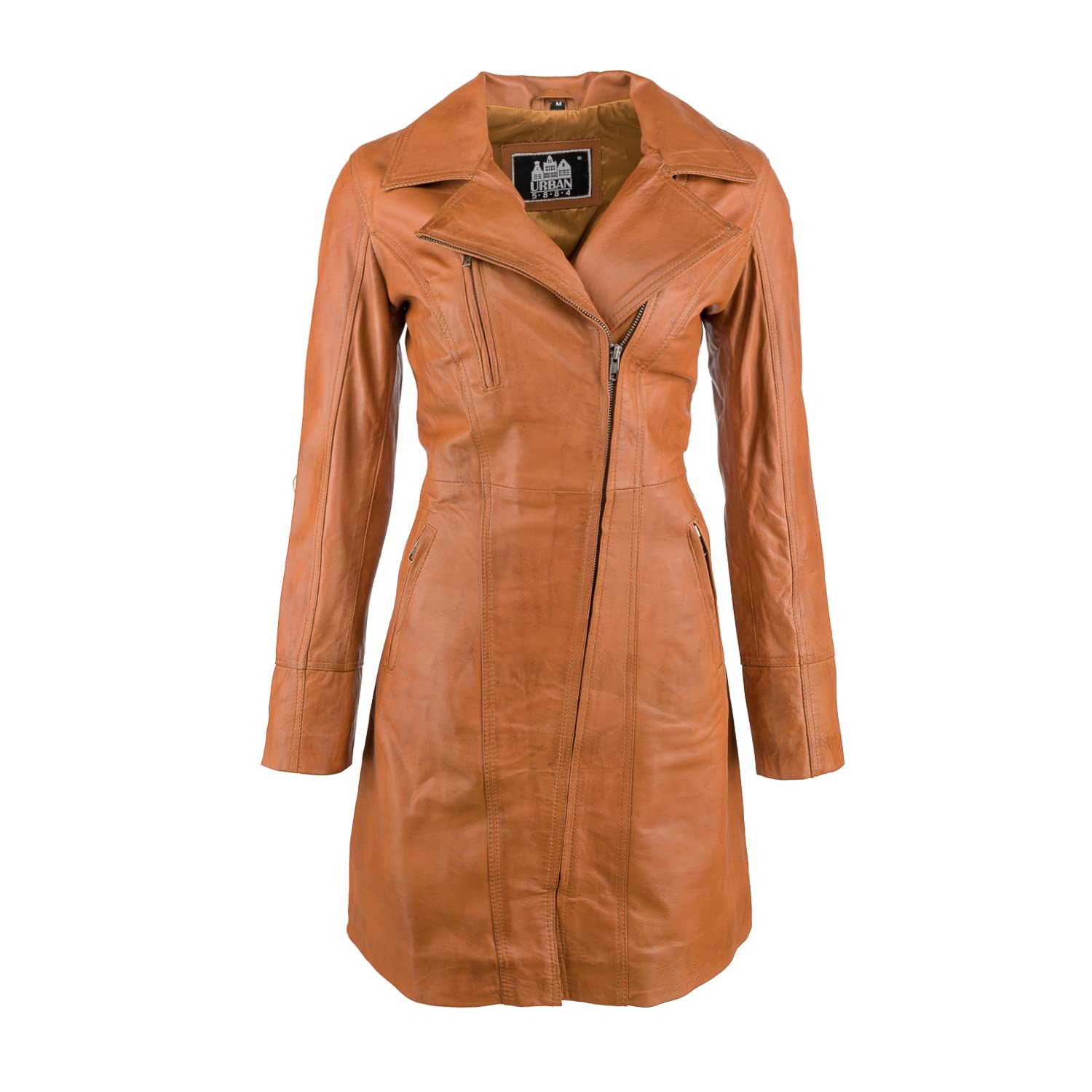 Frauen Elegante Mantel 107, Tan, Große : 4XL von URBAN 5884