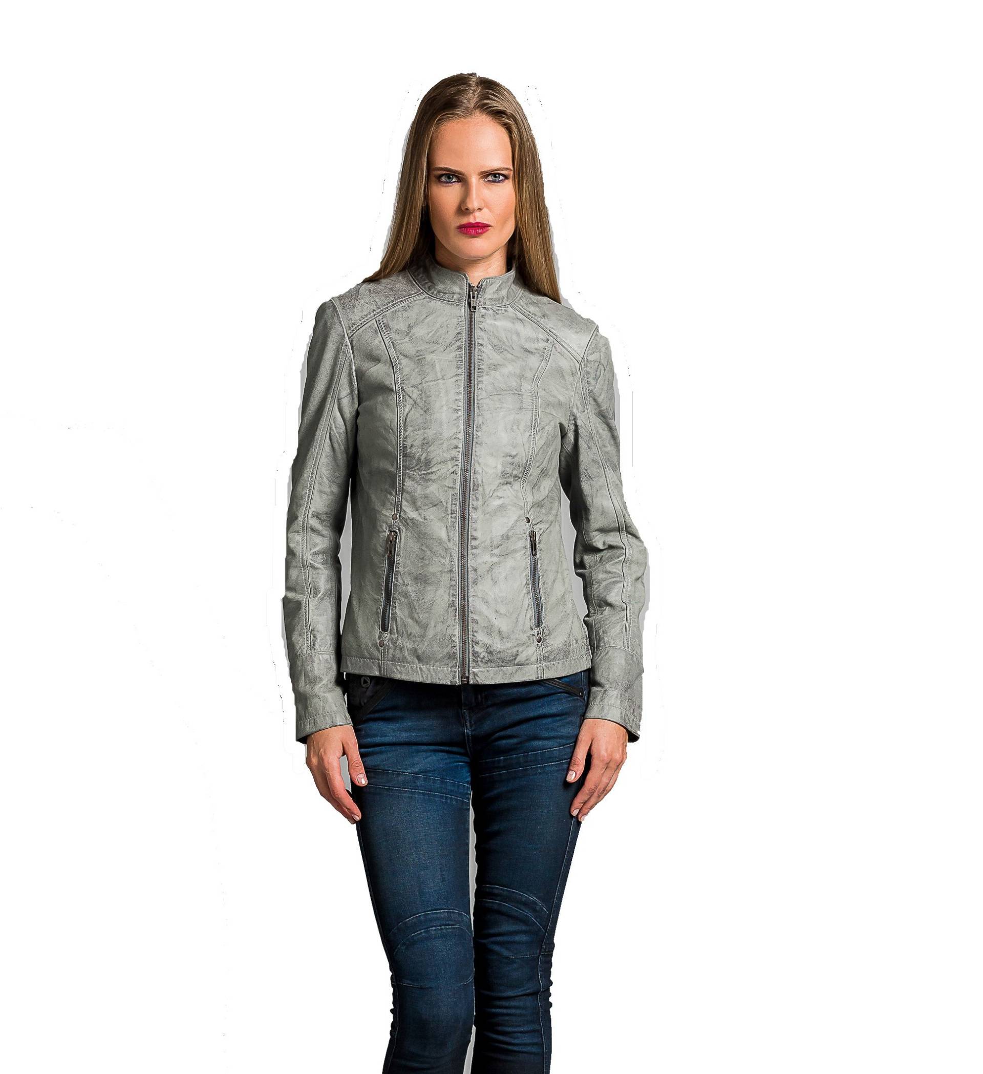 URBAN LEATHER Damen Ur-230 Fashion Lederjacke Rt01, Grau, L EU URBAN LEATHER Damen Ur-230 Fashion Lederjacke Rt01, Grau, L EU von URBAN 5884