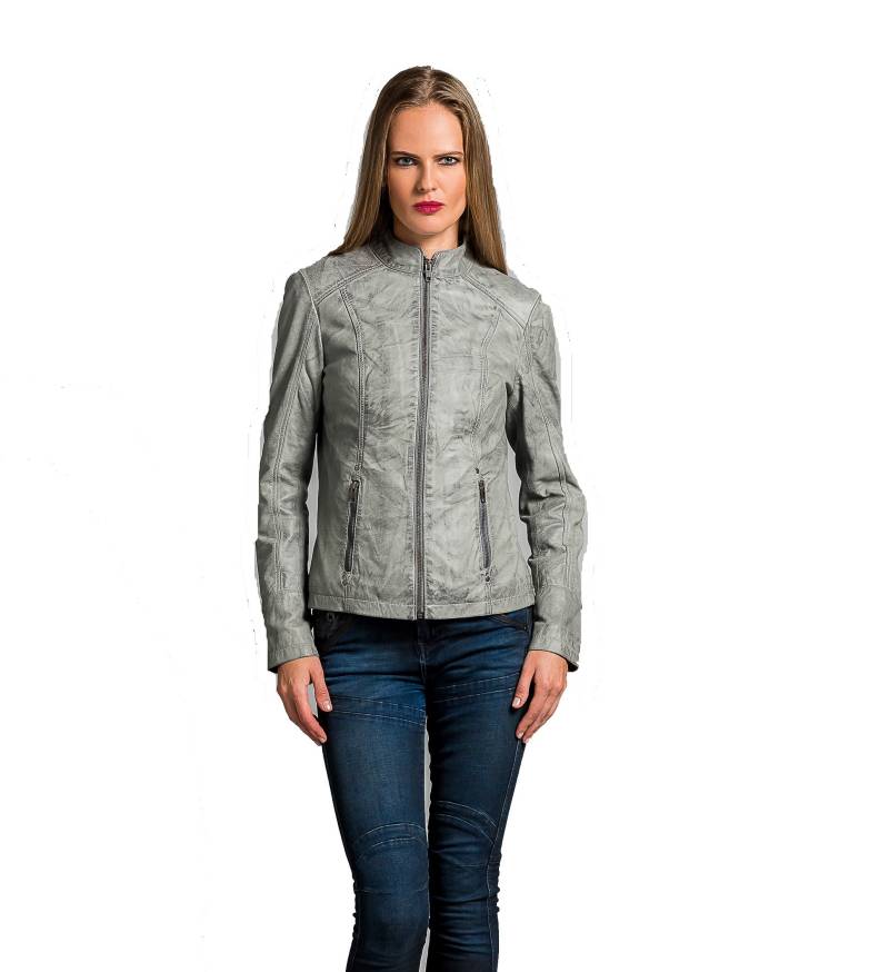 Urban Leather Fashion Lederjacke - Rt01, Grau, Größe 48, 4XL von URBAN 5884