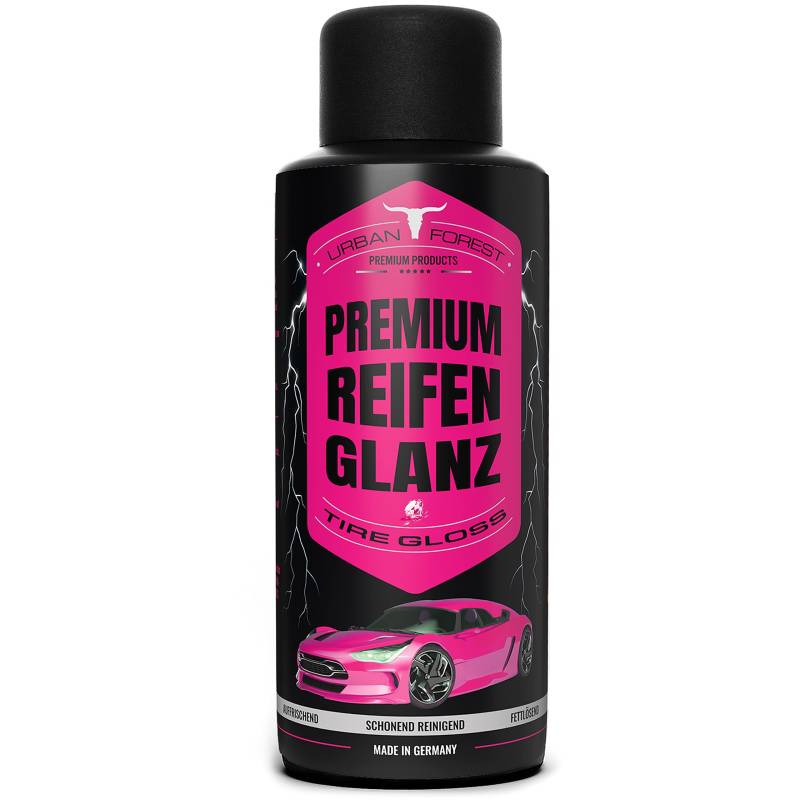 Reifenglanz Gel zur Reifenpflege | Professionelles Reifenglanzmittel & Reifen Glanz Pflege | Autopflege für Sommer-Reifen & Winter-Reifen | Premium Reifen-Glanz von URBAN Forest 500ml von · URBAN FOREST · PREMIUM PRODUCTS