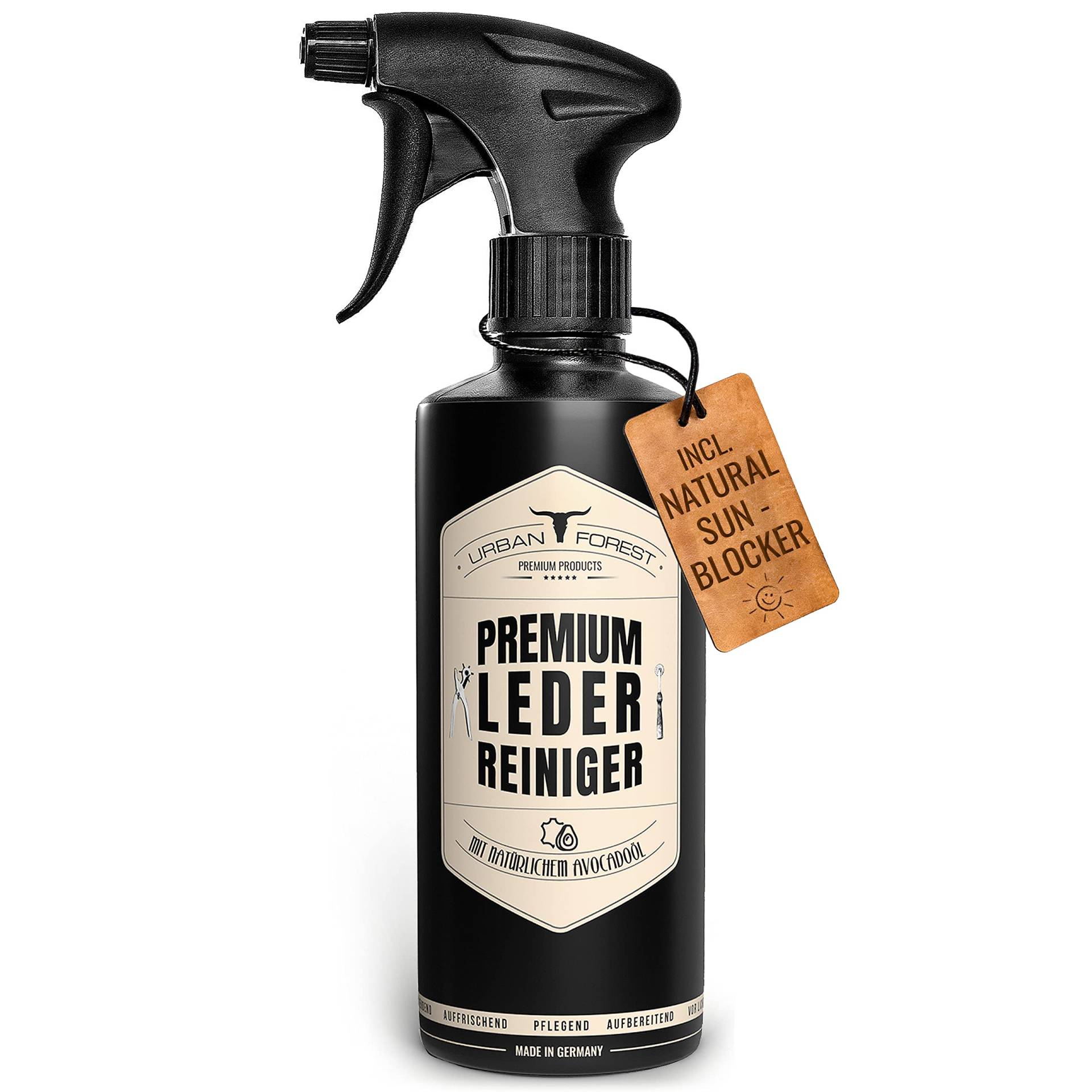 URBAN FOREST Premium LEDERREINIGER optimal zur Reinigung von Leder | Lederpflege Auto als Leder- & Polsterreiniger für Polster Sofa Ledercouch Möbel Schuhe Sattel mit natürlichem Avocado-Öl 500ml URBAN FOREST Premium LEDERREINIGER optimal zur Reinigung von Leder | Lederpflege Auto als Leder- & Polsterreiniger für Polster Sofa Ledercouch Möbel Schuhe Sattel mit natürlichem Avocado-Öl 500ml von URBAN FOREST