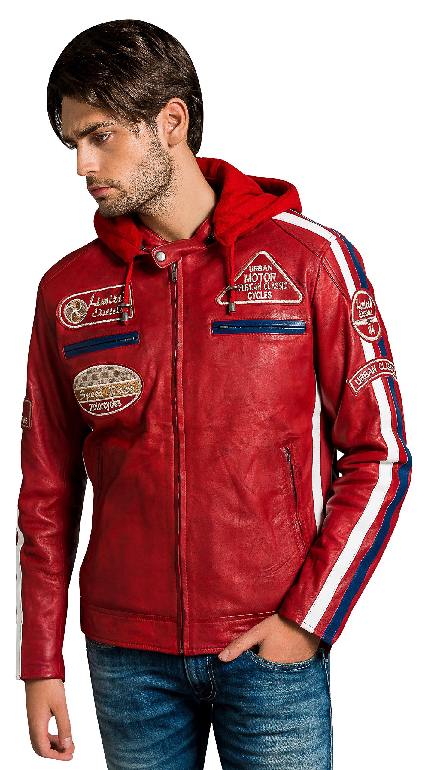 58 Herren Jacke, Red wax, Große : XL von URBAN 5884