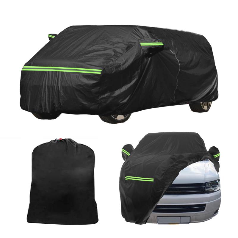 Autoabdeckung Vollgarage Ersatz für Mini Countryman R60 und Paceman R61 2010-2016, Allwetter Reflektierende mit Reißverschluss und Winddichtem Gurt, mit Reißverschlusstür für Schnee (Schwarz) von URCheers