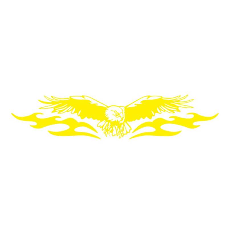 Auto Motorhaube Adler Aufkleber, Autoaufkleber Adler Flamme Aufkleber für Auto Personalisiert Wasserdicht Karosserie Aufkleber Motorhaube Selbstklebender Aufkleber Autotattoo Auto Styling Dekoration von URFEDA