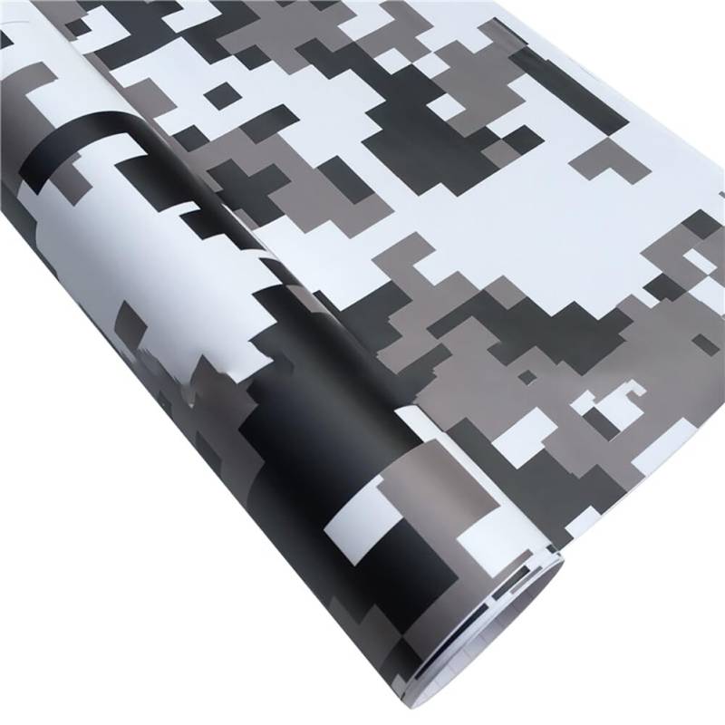 URFEDA Tarnung Auto Folie, 152cmx30cm Tarnung Selbstklebend Autofolie aus Vinyl, Camouflage Autoaufkleber Wasserdichter Camouflage Auto Folie Aufkleber DIY Camo Vinyl Wrap Auto Motorrad Aufkleber von URFEDA