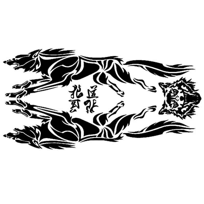 URFEDA Wolf Autoaufkleber Auto Seiten Aufkleber Karosserie Selbstklebend Aufkleber Auto Styling Aufkleber Kratzschutz Aufkleber Wasserdichter Tier Emblem Sticker Universal Auto Motorhauben Aufkleber von URFEDA