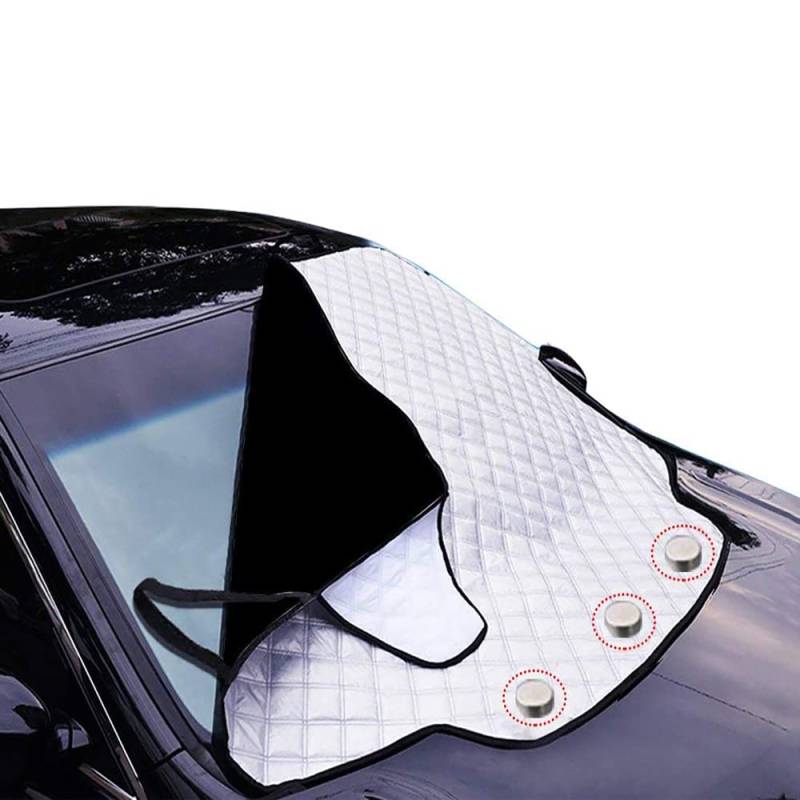 Auto-Windschutzscheibenabdeckung, URMI Auto-Windschutzscheibe Sonnenschutz Magnetische Windschutzscheibenabdeckung Frontscheibe Sonnenschutz-Schutzabdeckung Passend für LKW-Großwagen (190 × 126 cm) von URMI