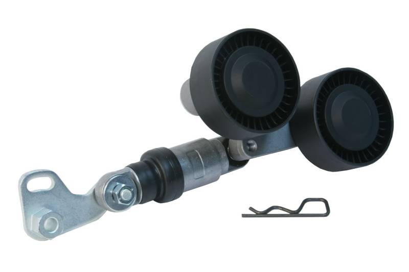 URO Parts 11287515865 Acc. Riemenspannrolle mit Hebel, inkl. NTN/NSK Lager, inklusive Spanner, Riemenscheiben und Grundplatte, für Wasserpumpe/Lichtmaschinenriemen von URO Parts