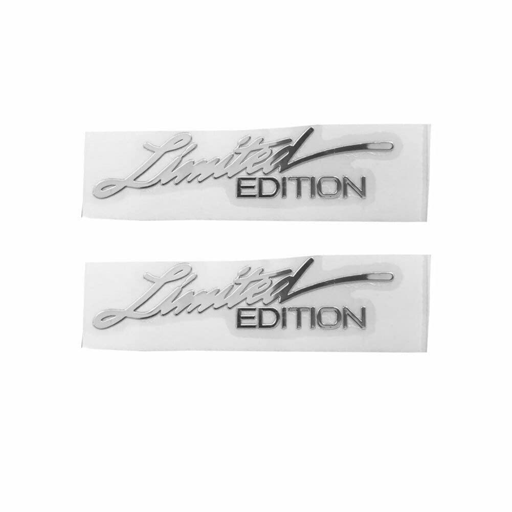 URPIZY 2 x Limited Edition Logo Aufkleber Silber Gold Emblem Badge Metall Aufkleber Decals Limited Edition Logo Emblem Aufkleber für Auto Motorrad Fenster Tür URPIZY 2 x Limited Edition Logo Aufkleber Silber Gold Emblem Badge Metall Aufkleber Decals Limited Edition Logo Emblem Aufkleber für Auto Motorrad Fenster Tür von URPIZY