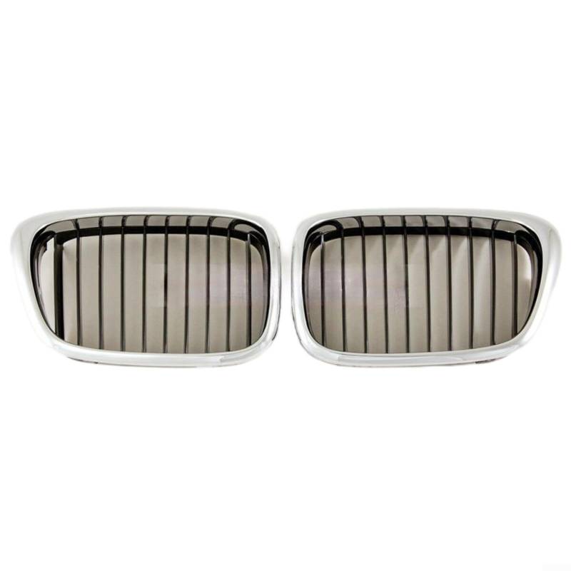 URPIZY Chromschwarz Front Nieren Grill Für BMW E39 1997-2003 Limousine Touring 525I 528I Für 530I 540I M5 Kühlergrill OEM 51137005837 51137005838 Ersatz Zubehör(Pair) von URPIZY