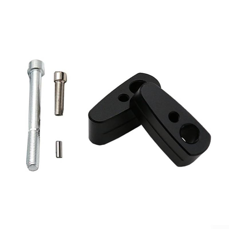 URPIZY Für BMW R Nine T Motorrad Lenkererhöhung 20Mm Silber Aluminiumlegierung Lenker Riser Kit Einfache Installation Direkter Ersatz - Kompatibel Mit R NineT Pure Urban G/S Scrambler K1600B(black) von URPIZY