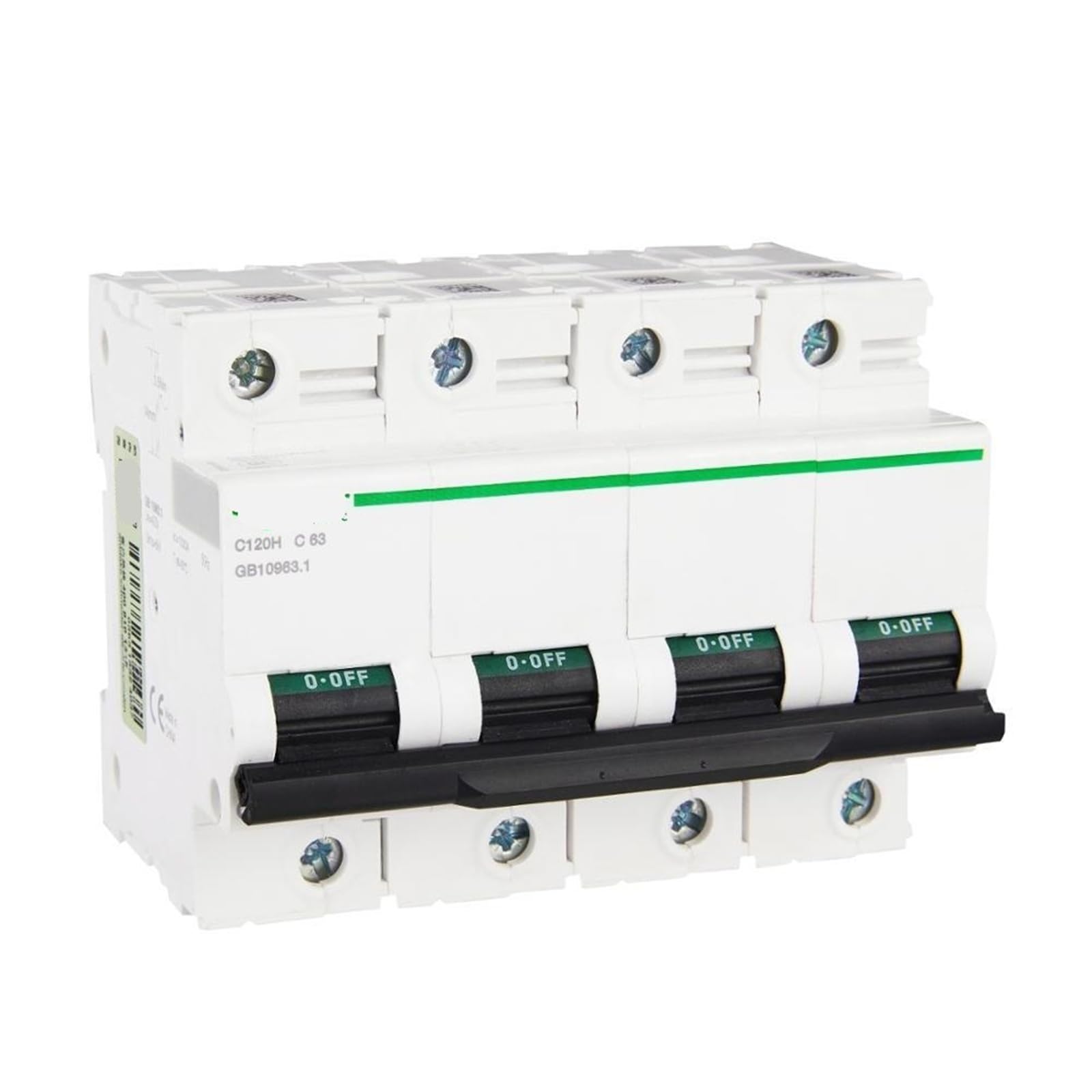C120H Miniatur-Leistungsschalter Luftschalter 4P C-Kurve 63A 400V 50/60Hz 10kA A9N19803 1St C120H Miniatur-Leistungsschalter Luftschalter 4P C-Kurve 63A 400V 50/60Hz 10kA A9N19803 1St von URUJAMOY