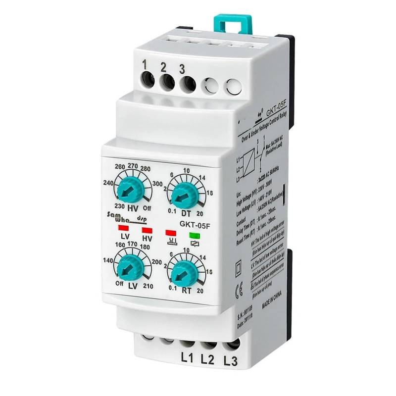 GKT-05F 3 * 220VAC Nicht-Neutual Drei-Phase Phase Ausfall Phase Sequenz Unter Über Spannung Relais von URUJAMOY