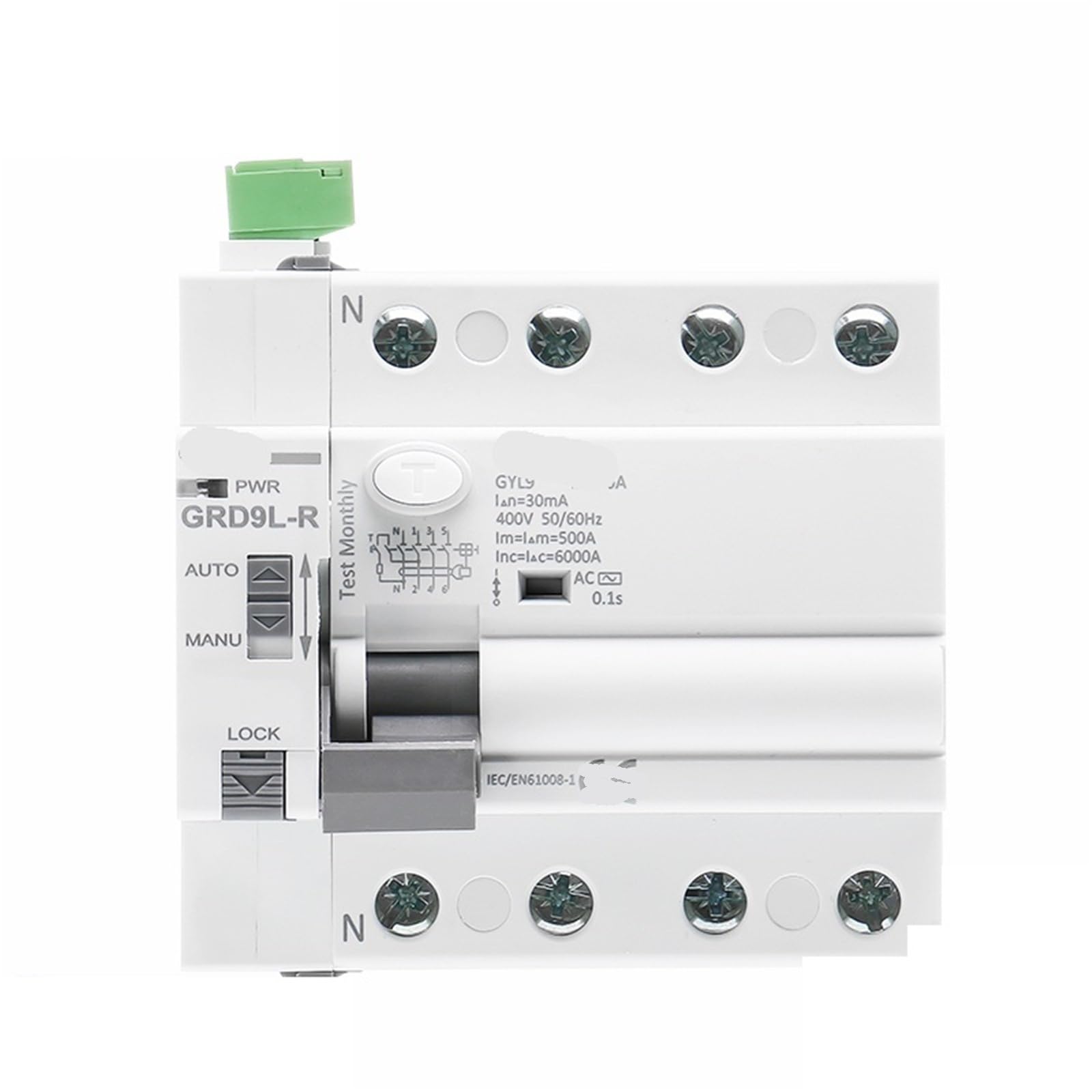 GRD9L FI-SCHUTZSCHALTER Auto Recloser RS485 Fernbedienung Fehlerstromschutzschalter 4P 40A RCD FI-SCHUTZSCHALTER ELCB 1Pcs(GRD9L-C-AC220-Switch,40A 30mA) von URUJAMOY