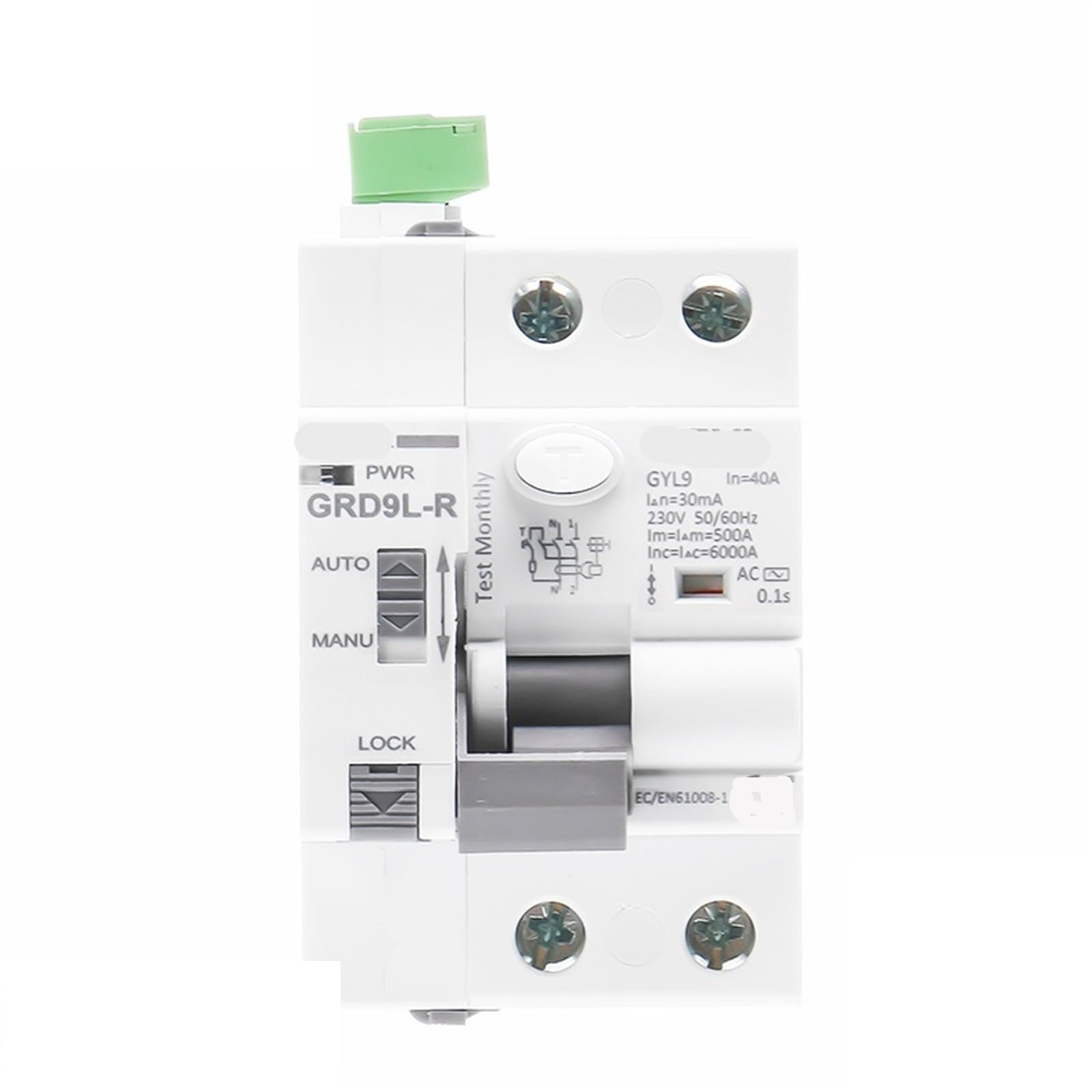 GRD9L FI-Schutzschalter Recloser Stromkreisunterbrecher 2P 40A 63A RCD ELCB 1Pcs(GRD9L-D-DC12V-C-Auto,40A 300mA) von URUJAMOY
