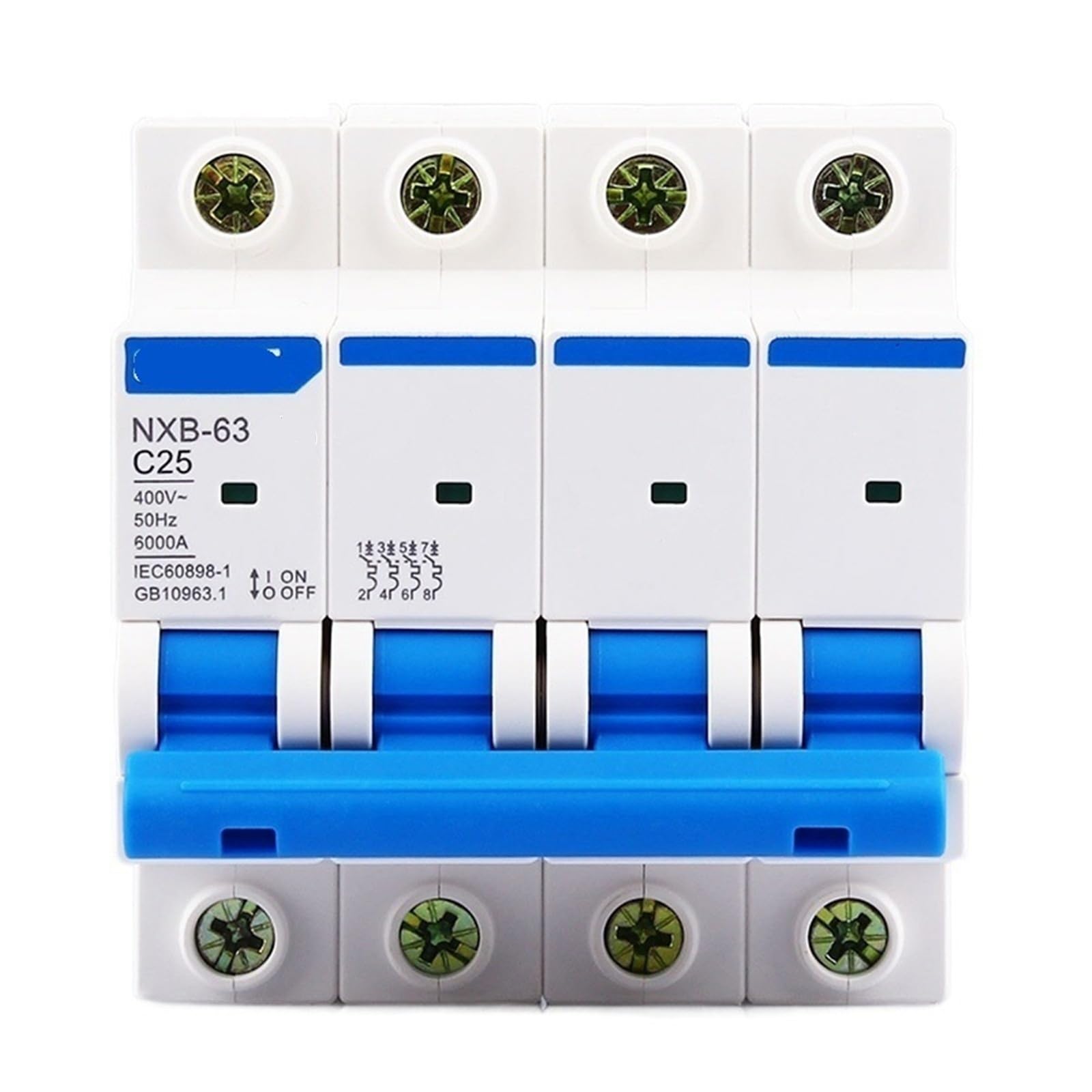 NXB-63 4P AC 230/400V Leitungsschutzschalter C 6 10 16 20 25 32 40 63A Überlastschutz DZ47 C Style Luftschalter 1St(80A) von URUJAMOY