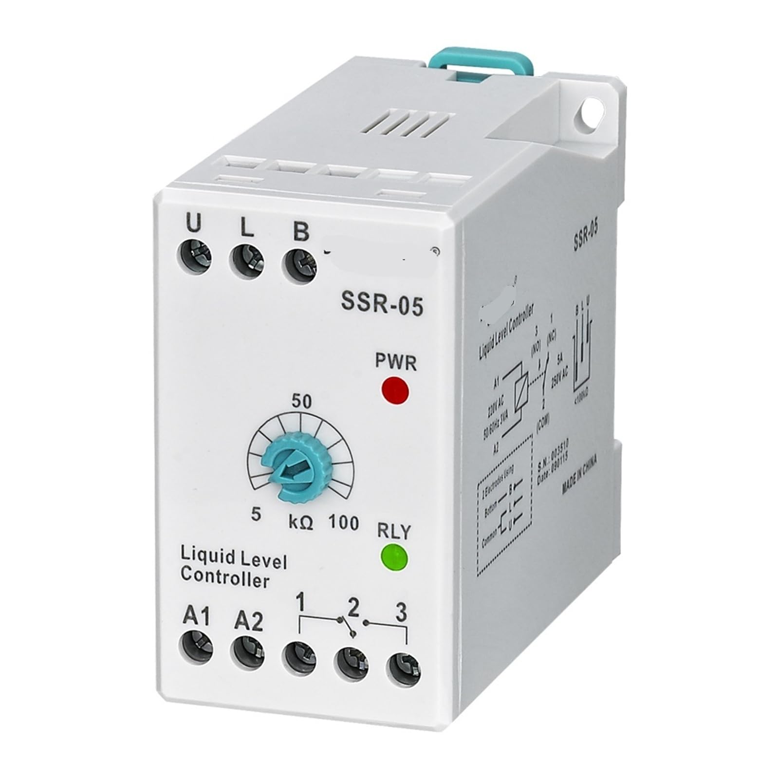 SSR-05 110VAC/220VAC Flüssigkeitsstand-Kontrollrelais - Empfindlichkeit einstellbar 1St(110VAC,With electrode probe) von URUJAMOY