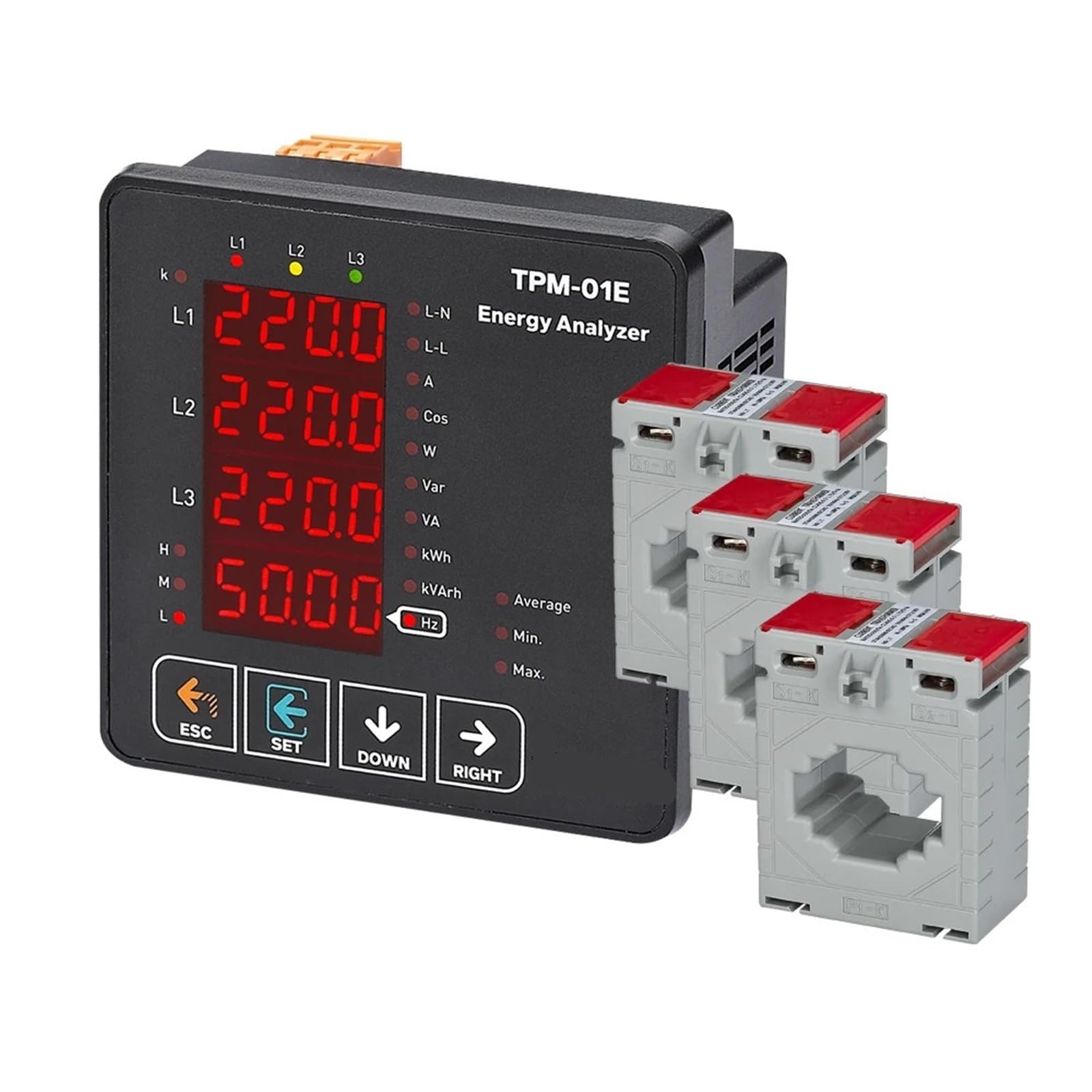 TPM-01E Energieanalysator-Multimeter 3P 4W 1St(3CT 800A) von URUJAMOY