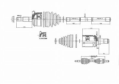 Antriebswelle Vorderachse beidseitig URW 10-02363 von URW