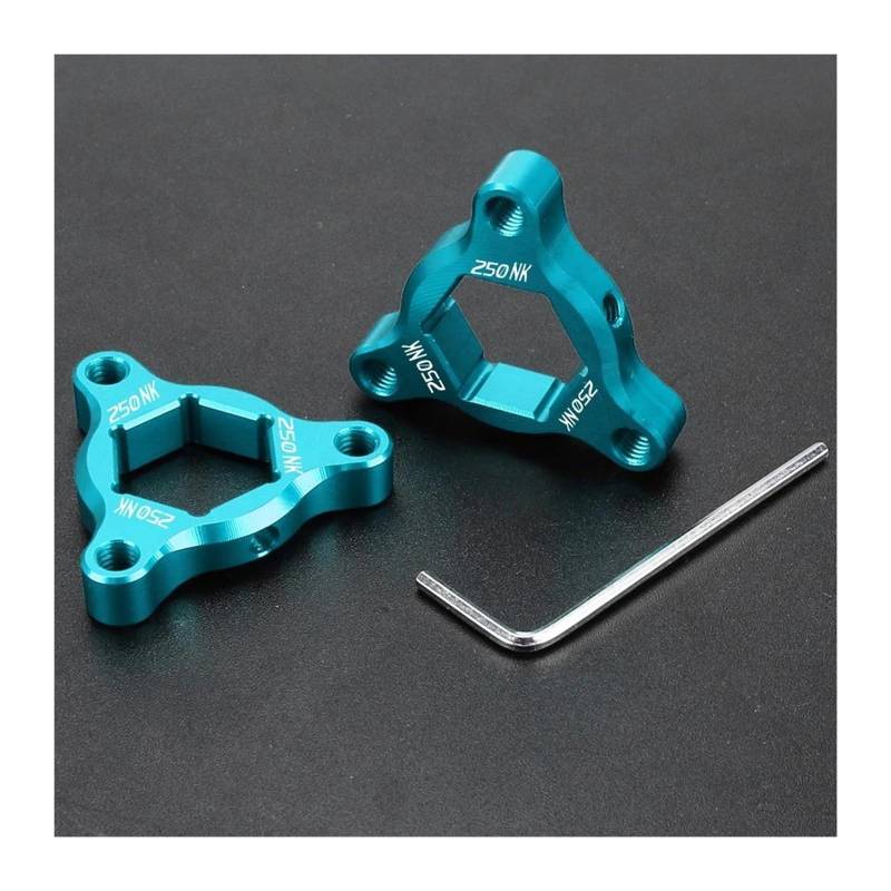 USAMZOM Gabel Vordergabel Einstellknöpfe Für CFMOTO 250NK 250 NK 2022-2024 Motorrad Vorderradaufhängung Gabel Vorspannungseinsteller(Lightblue,with Logo) von USAMZOM