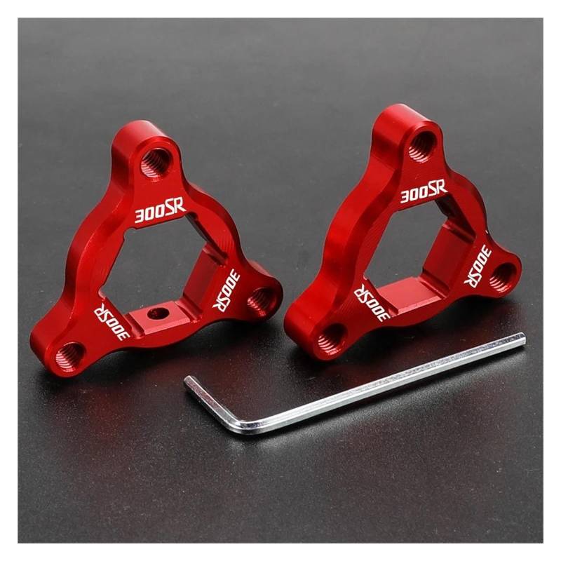 USAMZOM Gabel Vordergabel Einstellknöpfe Für CFMOTO 300SR 2019-2024 Motorrad Vorderradaufhängung Gabel Vorspannungseinsteller Kappe(rot,with Logo) von USAMZOM