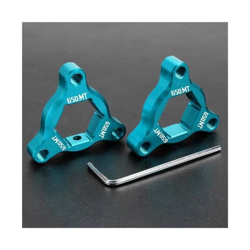 USAMZOM Gabel Vordergabel Einstellknöpfe Für CFMOTO 650MT 650 MT 2022-2024 Motorrad CNC Federgabel Vorspannungseinsteller(Lightblue,with Logo) von USAMZOM