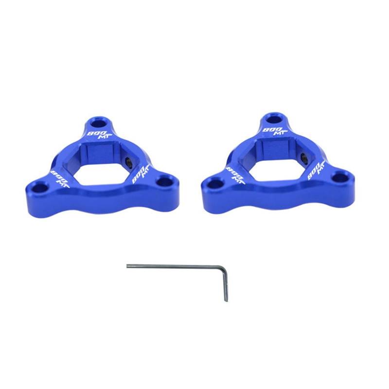 USAMZOM Gabel Vordergabel Einstellknöpfe Für CFMOTO 800MT 800 MT Motorrad Vorderradaufhängung Gabel Vorspannungseinsteller Kappe(Blau) von USAMZOM