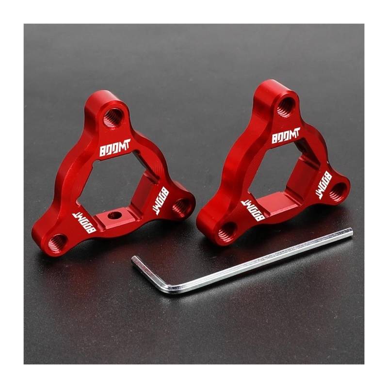 USAMZOM Gabel Vordergabel Einstellknöpfe Für CFMOTO 800MT MT 800 Motorrad Vorderradaufhängung Gabel Vorspannungseinsteller(rot,with Logo) von USAMZOM