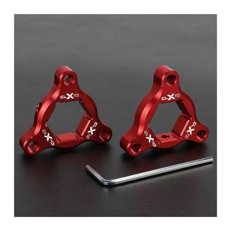 USAMZOM Gabel Vordergabel Einstellknöpfe Für CFMOTO CLX700 CL-X700 2021-2024 Motorrad Federgabel Federvorspannung Einsteller Kappe Schutz Abdeckung(rot,with Logo) von USAMZOM