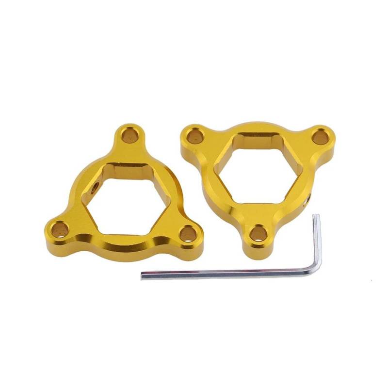 USAMZOM Gabel Vordergabel Einstellknöpfe Für HON&DA CBR929RR 2000-2003 CBR1000RR 2004-2007 Motorrad CNC Federgabel Vorspannungseinsteller(Gold) von USAMZOM