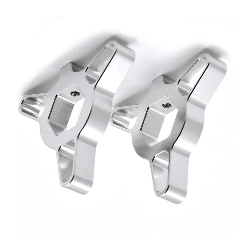 USAMZOM Gabel Vordergabel Einstellknöpfe Für Suzuki GSX-R600 GSX-R750 2006–2010 Motorrad 19 Mm Federgabel Federvorspannung Einsteller Kappe(Silber) von USAMZOM