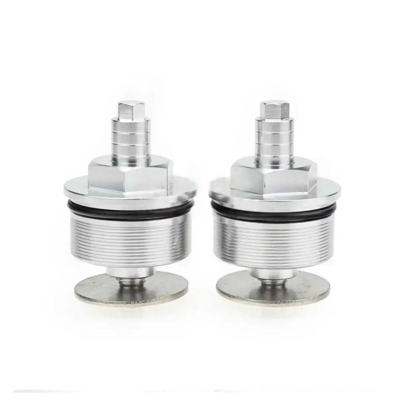 USAMZOM Motorrad-Stoßdämpferschrauben Für HON&DA FJS600 FSC600 Für SilverWing 2001-2009 Motorrad Stoßdämpfer Schraube Kappe Vorspannung Teller Gabel Schrauben(Silber) von USAMZOM