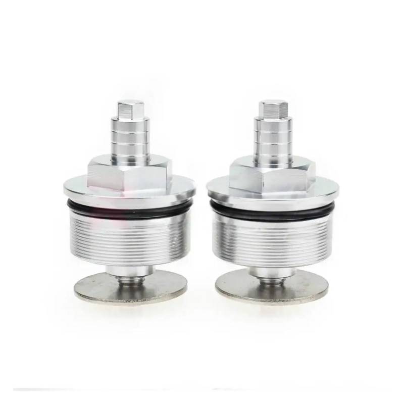 USAMZOM Motorrad-Stoßdämpferschrauben Für HON&DA VT1300 2010-2016 VTX1300 2003-2009 Motorrad Stoßdämpfer Vorne Schraube Gabel Abdeckung(Silber) von USAMZOM