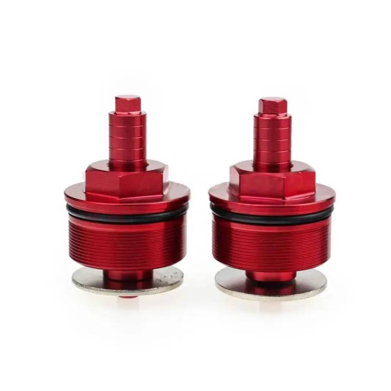 USAMZOM Motorrad-Stoßdämpferschrauben Für HON&DA VT1300 2010-2016 VTX1300 2003-2009 Motorrad Stoßdämpfer Vorne Schraube Gabel Abdeckung(rot) von USAMZOM