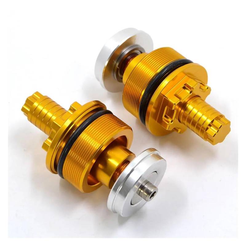 USAMZOM Motorrad-Stoßdämpferschrauben Für Suzuki Für Bandit GSF650 2005-2012 Motorrad Vorne Stoßdämpfer Schraube Abdeckung(Gold) von USAMZOM