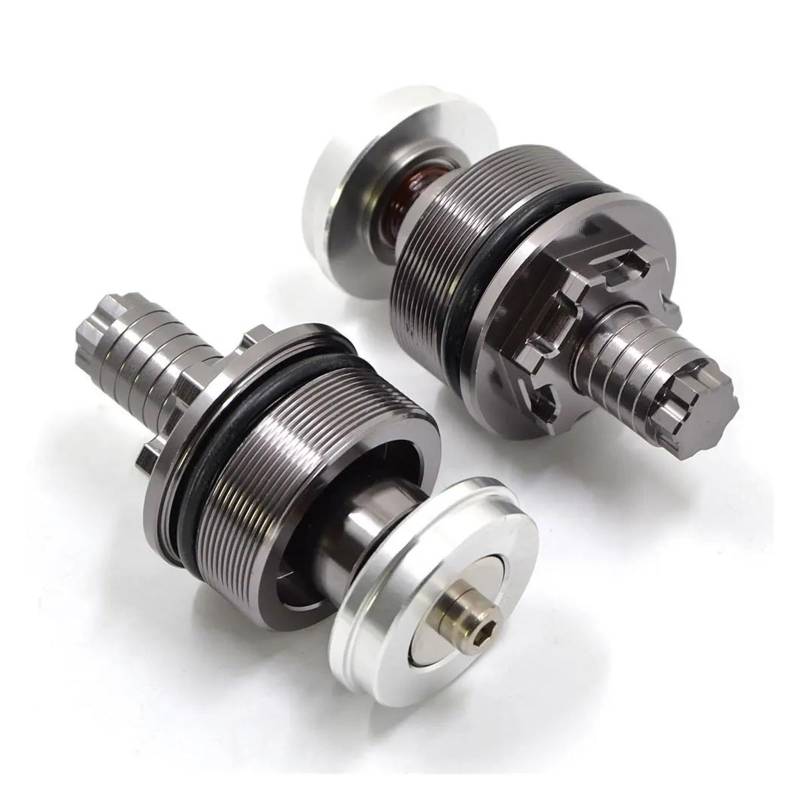 USAMZOM Motorrad-Stoßdämpferschrauben Für YA&MAHA XT600 1990-2000 Motorrad Stoßdämpfer Vorne Schraube Gabel Abdeckung Vorspannung Einstellbare Gabel Bolzen(Gris) von USAMZOM