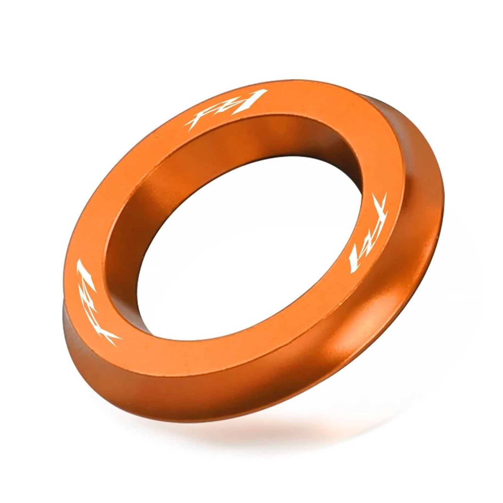 USAMZOM Zündschalter Dekorationsring Für YA&MAHA FZ1 2006–2015 Motorrad-Zündschalter-Schlüssel-Abdeckungsring(Orange,with Logo) von USAMZOM