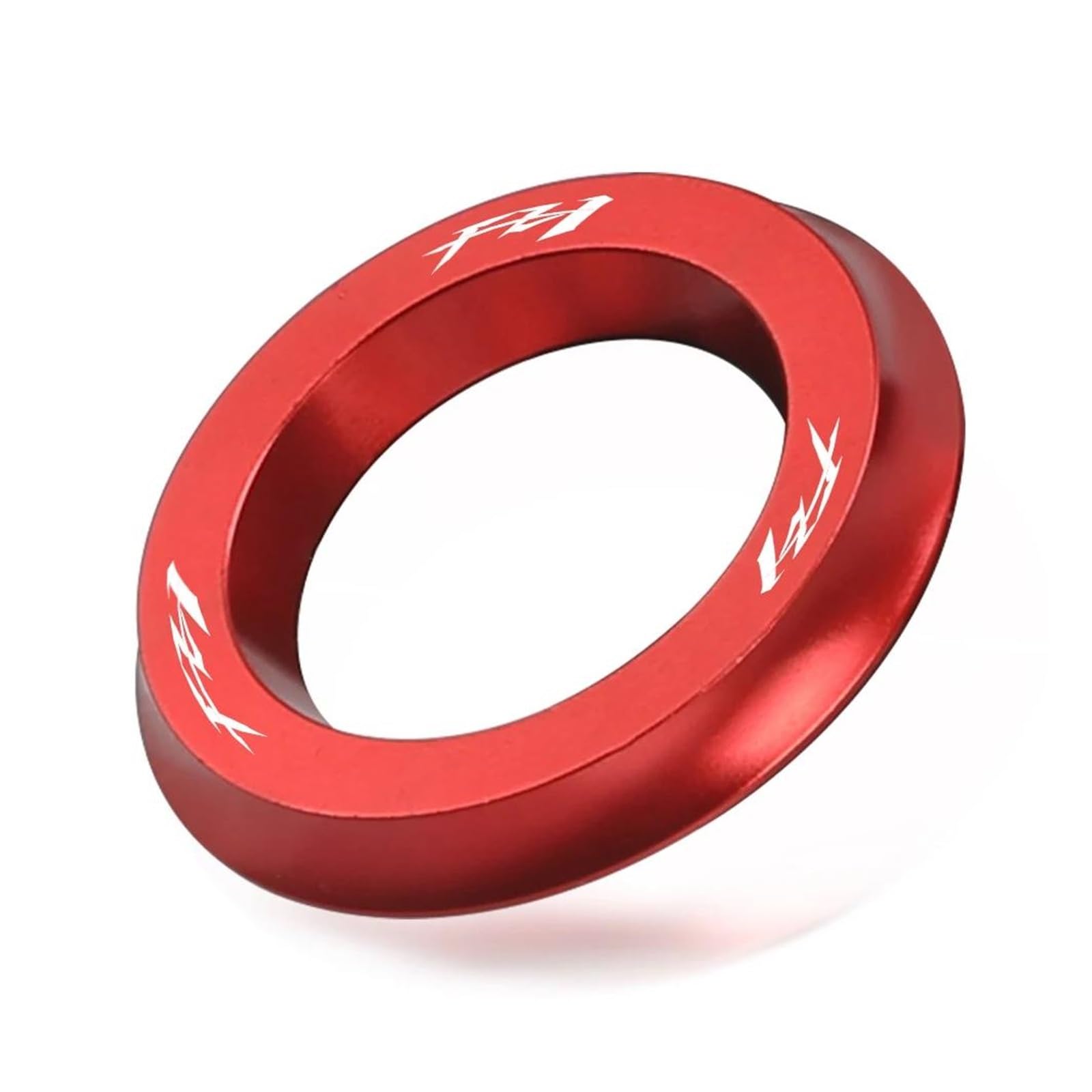 USAMZOM Zündschalter Dekorationsring Für YA&MAHA FZ1 2006–2015 Motorrad-Zündschalter-Schlüssel-Abdeckungsring(rot,with Logo) von USAMZOM