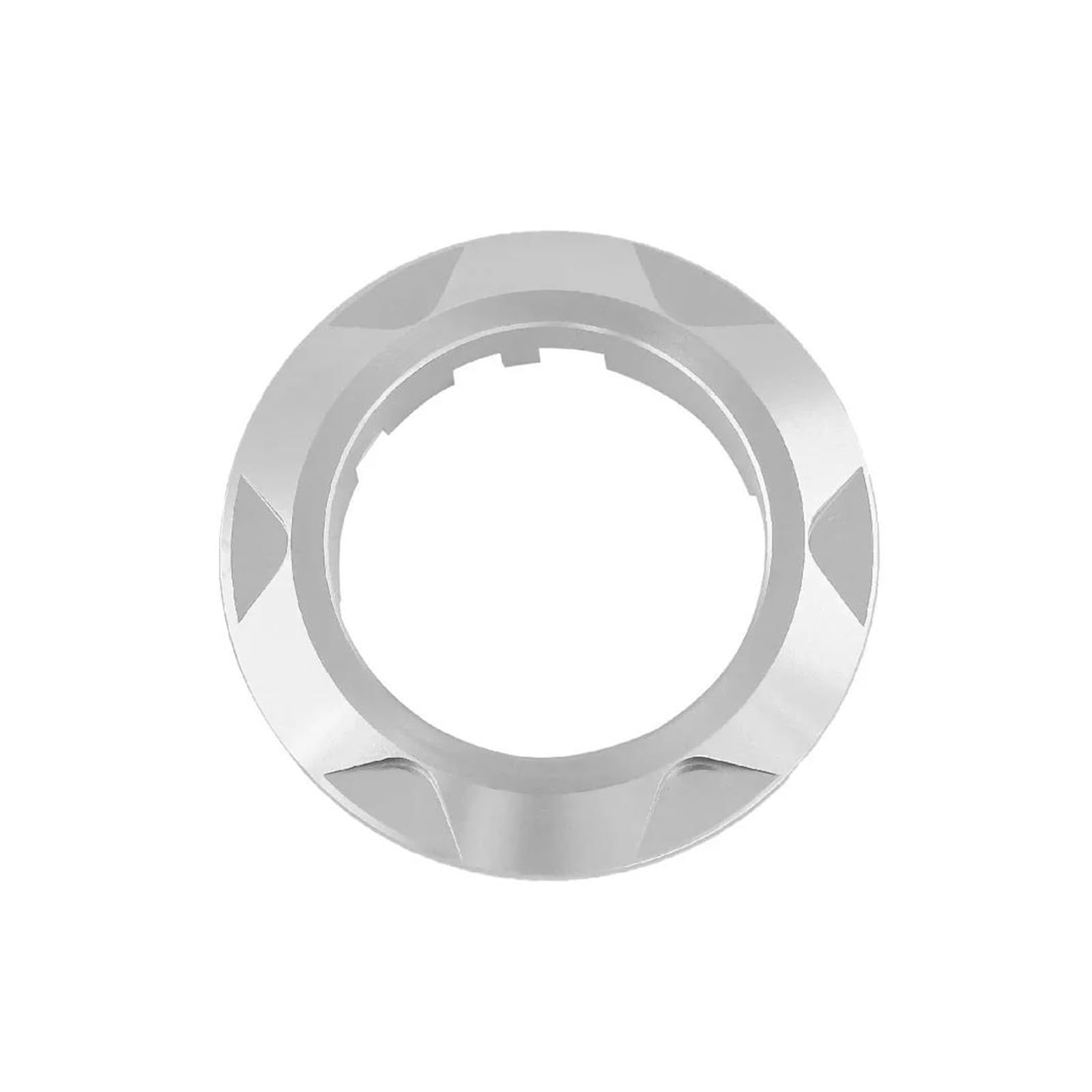 USAMZOM Zündschalter Dekorationsring Für YA&MAHA T-MAX530 T-MAX500 Motorradring Zündschalter-Abdeckungsring(Silber) von USAMZOM